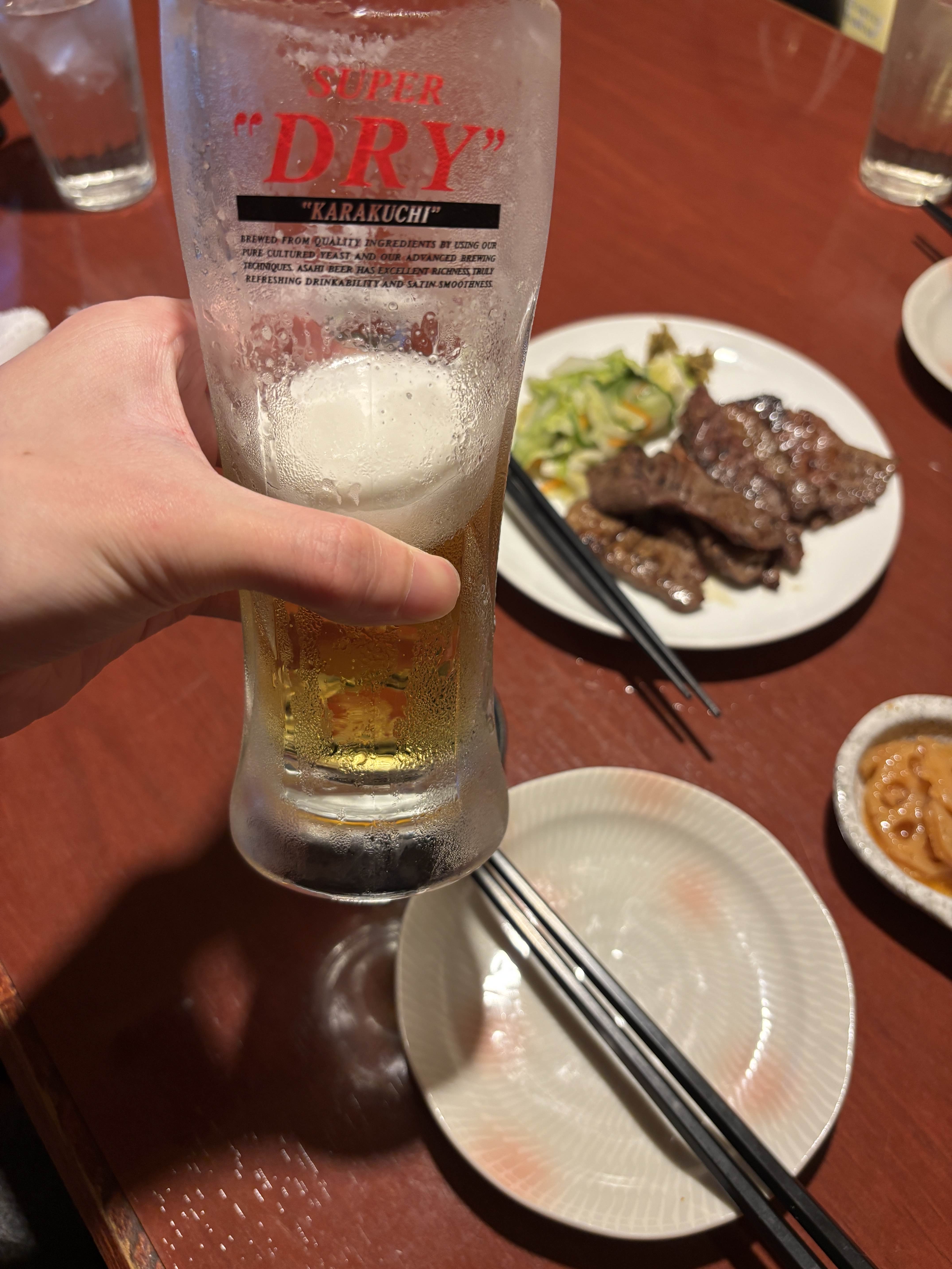 牛タンとビールで決まり！