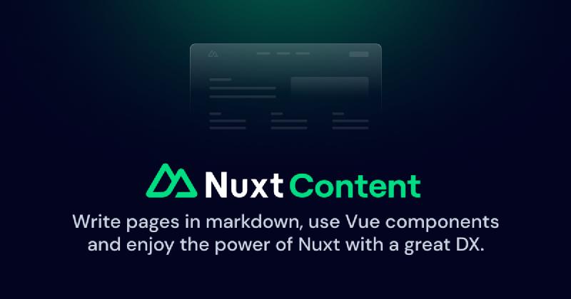 Featured image of post Nuxt Contentでブログもどきを作ってみた